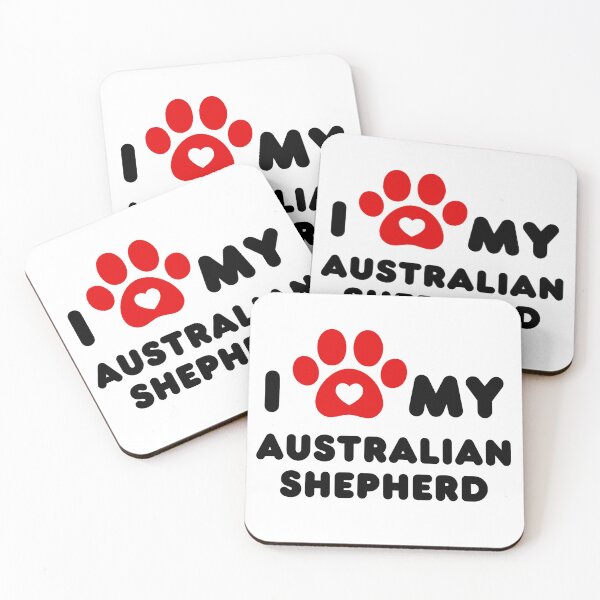 Item preview, I Love My Australian Shepherd designed and sold by lydia-hannah.