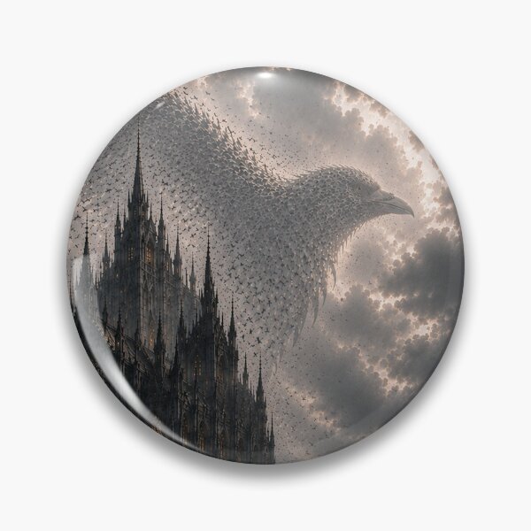 Item preview, Cathedral of Crows | Hidden Raven Gothic Fantasy Art | Dark Academia Architecture designed and sold by Esterlane.