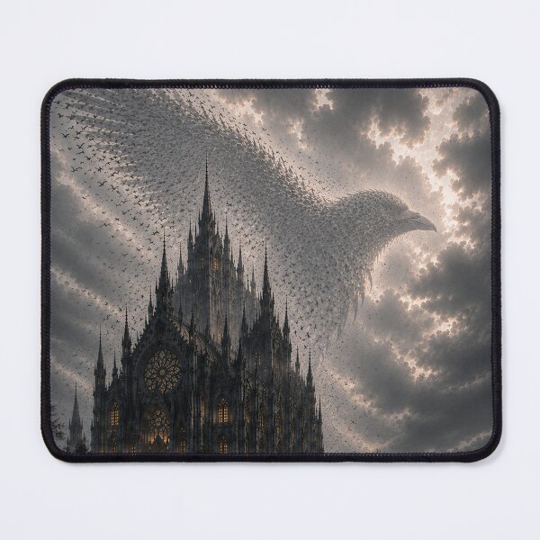 Item preview, Cathedral of Crows | Hidden Raven Gothic Fantasy Art | Dark Academia Architecture designed and sold by Esterlane.