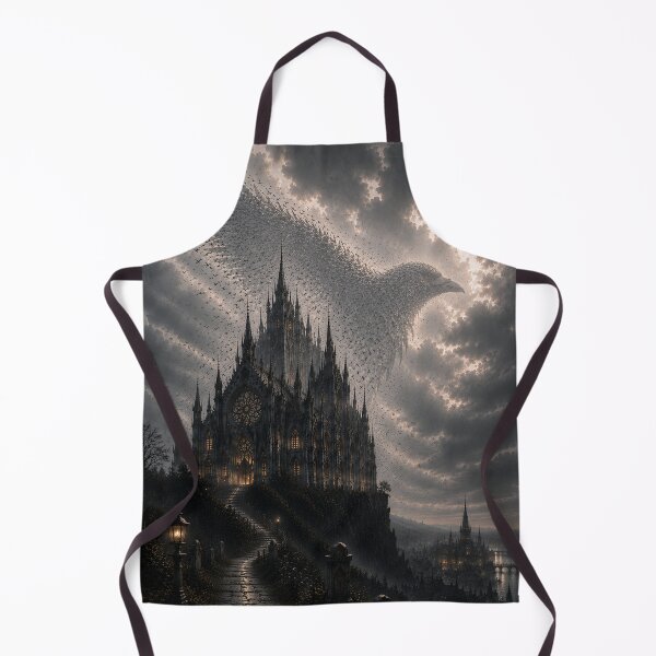 Item preview, Cathedral of Crows | Hidden Raven Gothic Fantasy Art | Dark Academia Architecture designed and sold by Esterlane.