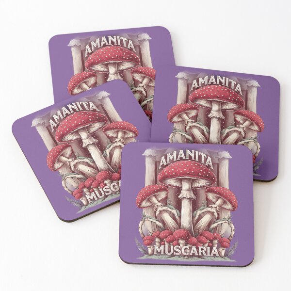 Item preview, Amanita Muscaria Collection | Mystical Mushroom Art  designed and sold by Hadamah.