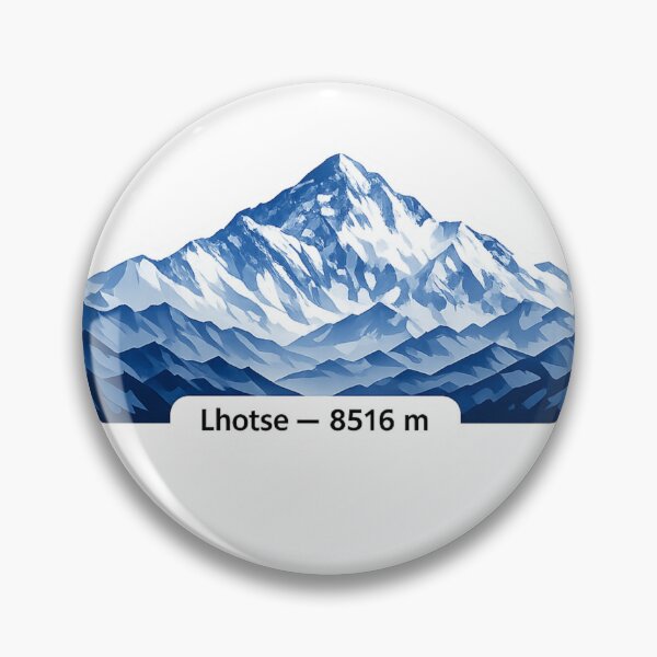 Item preview, Lhotse 8516 m – Minimalist Mountain Peak Illustration designed and sold by Gabe1983.