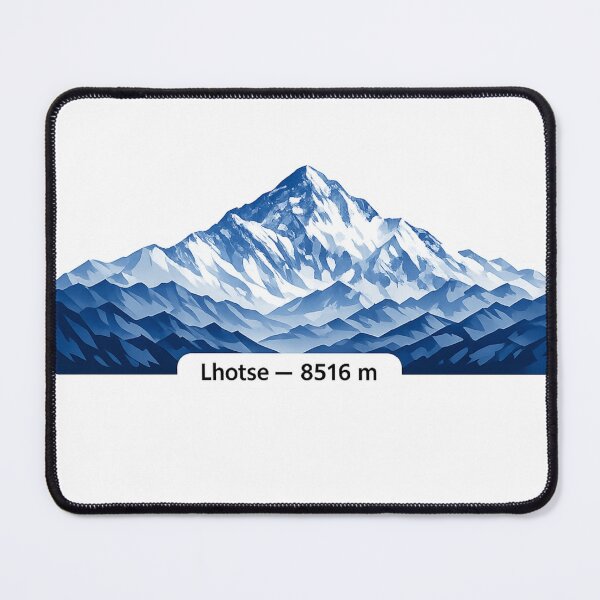 Item preview, Lhotse 8516 m – Minimalist Mountain Peak Illustration designed and sold by Gabe1983.