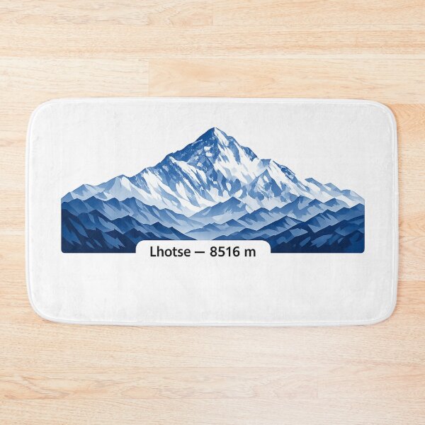 Item preview, Lhotse 8516 m – Minimalist Mountain Peak Illustration designed and sold by Gabe1983.