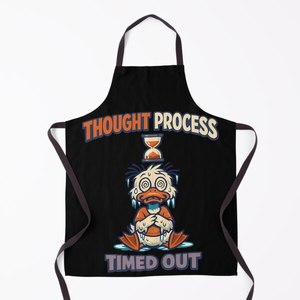 Item preview, Thought Process Timed Out Funny Overthinking Duck Design designed and sold by TeeTimeTreasure.