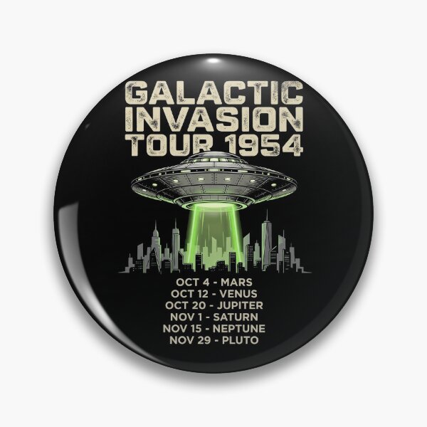 Item preview, Galactic Invasion Tour 1954 UFO Shirt designed and sold by TeNovaStudio.