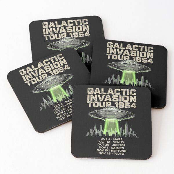 Item preview, Galactic Invasion Tour 1954 UFO Shirt designed and sold by TeNovaStudio ⭐⭐⭐⭐⭐.