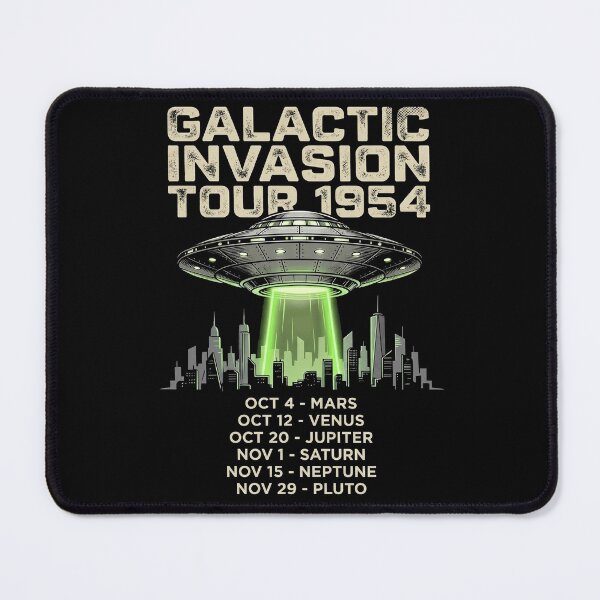 Item preview, Galactic Invasion Tour 1954 UFO Shirt designed and sold by TeNovaStudio.