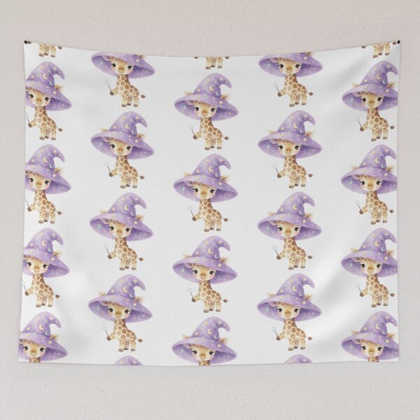 Item preview, Wizard Giraffe | Cute Magical Fantasy Animal designed and sold by AillustriaAK.