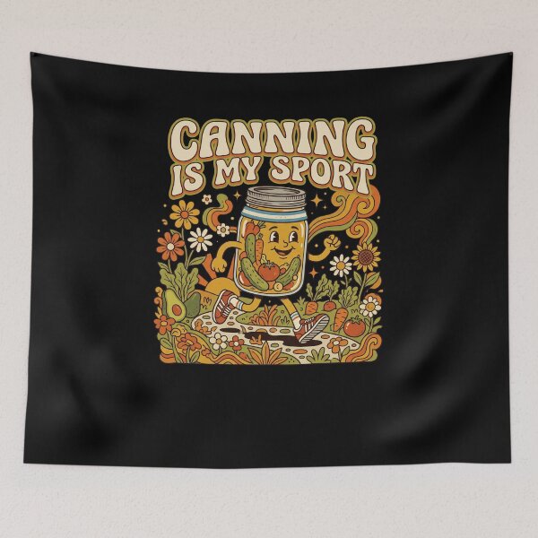 Item preview, Retro Canning Jar Runner Garden Preserving designed and sold by snowry.