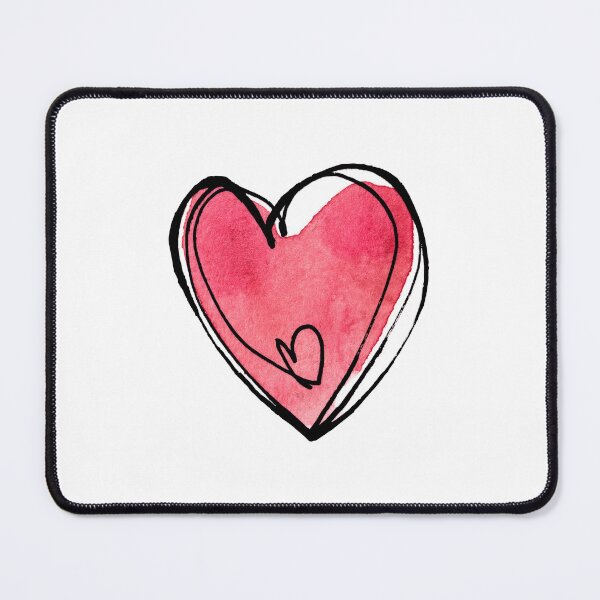 Item preview, Pink Watercolor Heart designed and sold by Ink & Silence by Loraaart.