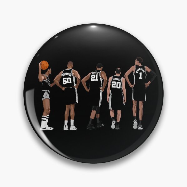 Item preview, Spurs Legends - Starting Five designed and sold by dbl-drbbl.