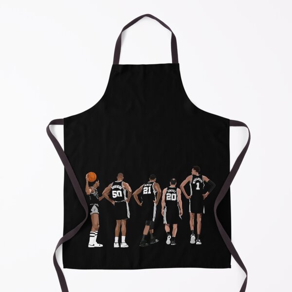 Item preview, Spurs Legends - Starting Five designed and sold by dbl-drbbl.
