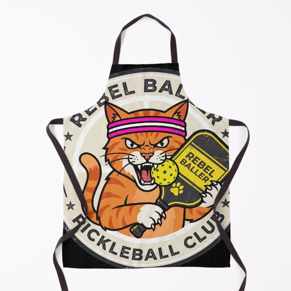 Item preview, Funny Pickleball Cat Tshirt Retro Kitten Paddle Design designed and sold by Oommen Studio .