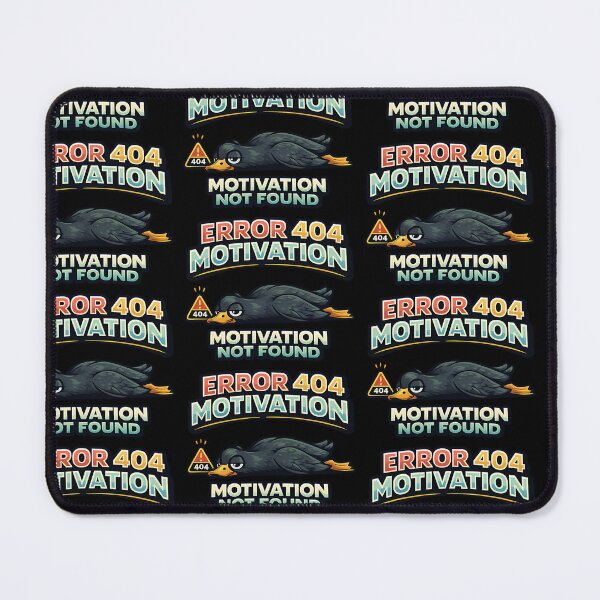 Item preview, Error 404 Motivation Not Found Funny Lazy Duck Design designed and sold by TeeTimeTreasure.