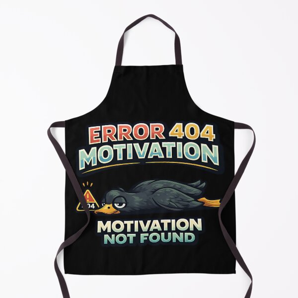 Item preview, Error 404 Motivation Not Found Funny Lazy Duck Design designed and sold by TeeTimeTreasure.