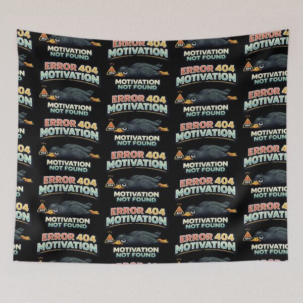 Item preview, Error 404 Motivation Not Found Funny Lazy Duck Design designed and sold by TeeTimeTreasure.