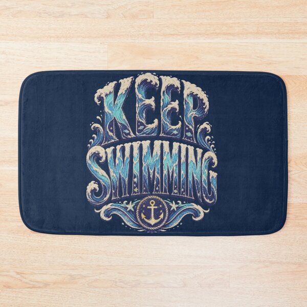 Item preview, Keep Swimming Nautical Vintage Typography designed and sold by Meivelle.