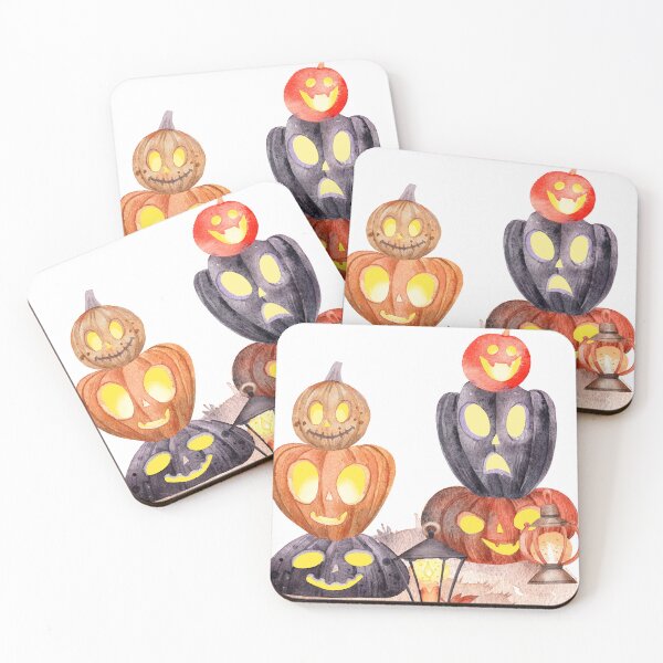 Item preview, Stack of Glowing Halloween Pumpkins designed and sold by White Rabbit Design .