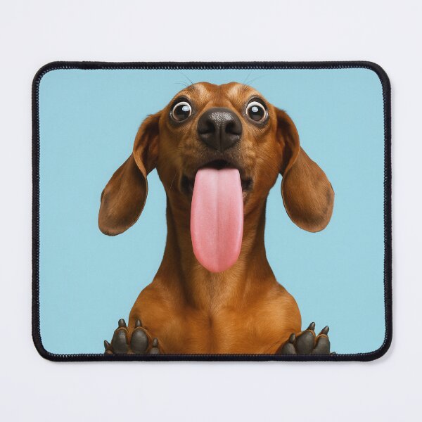 Item preview,  Playful Dachshund Funny Dog Tongue Portrait designed and sold by Flying Doggo.