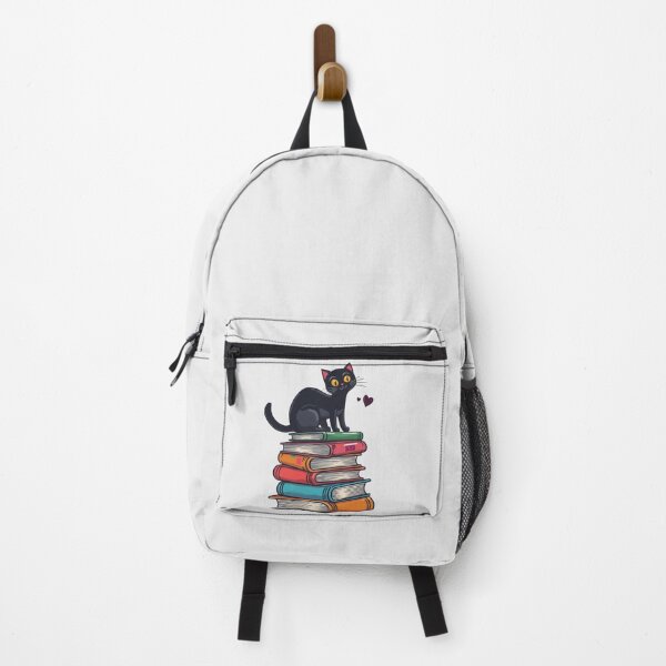 Item preview, Cat on Colorful Books Stack designed and sold by aminomen.