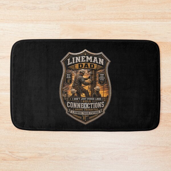 Item preview, SuperDad - Lineman Dad Badge designed and sold by MetusArt.