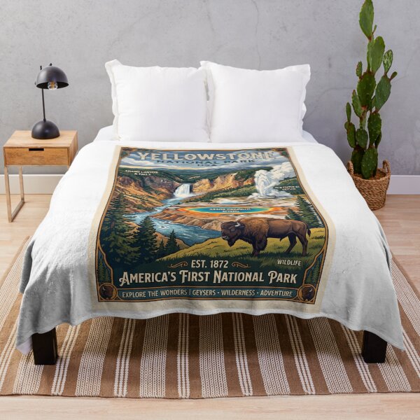 Item preview, Visit Yellowstone National Park designed and sold by Theodor Decker.
