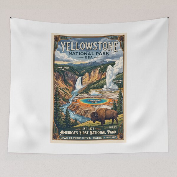 Item preview, Visit Yellowstone National Park designed and sold by Theodor Decker.