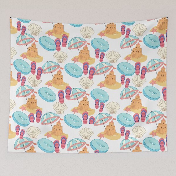 Item preview, Sandcastle Summer Beach Pattern designed and sold by lydia-hannah.