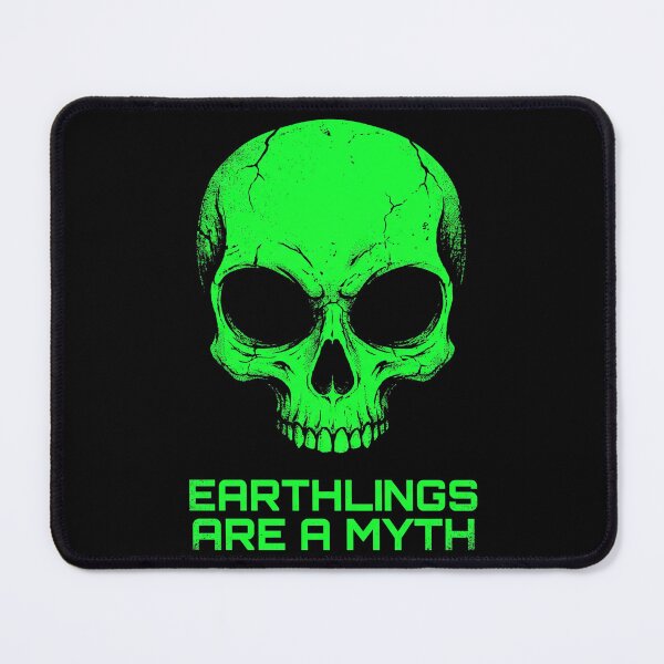 Item preview, Earthlings Are A Myth Alien Skull Shirt designed and sold by TeNovaStudio.