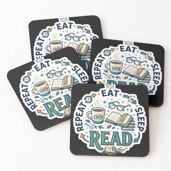 Item preview, Eat Sleep Read Repeat Funny Book Lover Design designed and sold by Pixel Analytics.