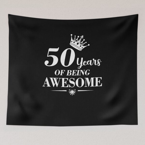 Item preview,  50th Birthday Vintage 50 Years of Being Awesome Retro Gift For Her designed and sold by FernaRoje.