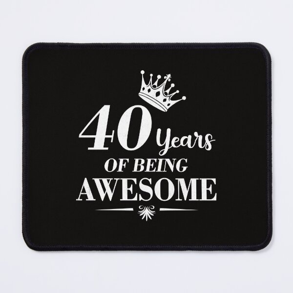 Item preview, 40th Birthday Vintage 40 Years of Being Awesome Retro Gift For Her designed and sold by FernaRoje.