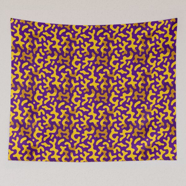 Item preview, Dense Purple And Yellow Abstract Camouflage Pattern designed and sold by igraphixart.