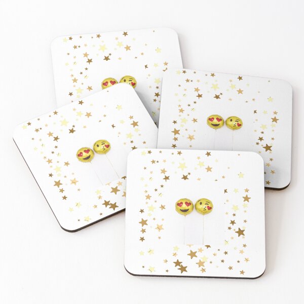 Item preview, Cute Emoji & Golden Stars Aesthetic Pattern designed and sold by Emianartstudio.