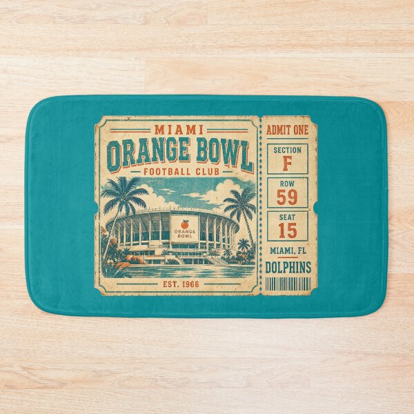 Item preview, Orange Bowl Football Club Vintage Ticket Shirt, Miami Retro Stadium Tee designed and sold by GhostDawgs.