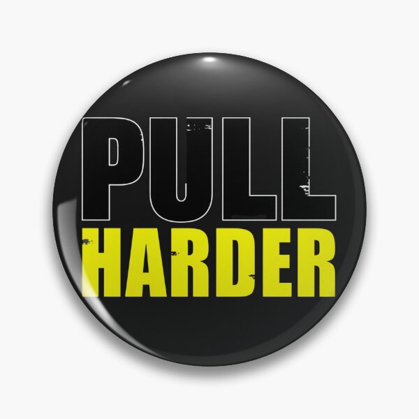 Item preview, Copy of PULL HARDER – Retro Grunge Barbell Gym Motivation designed and sold by Sparkofart07.