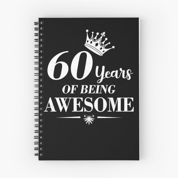 Item preview, 60th Birthday Vintage 60 Years of Being Awesome Retro Gift For Her designed and sold by FernaRoje.