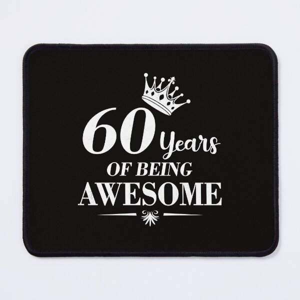 Item preview, 60th Birthday Vintage 60 Years of Being Awesome Retro Gift For Her designed and sold by FernaRoje.