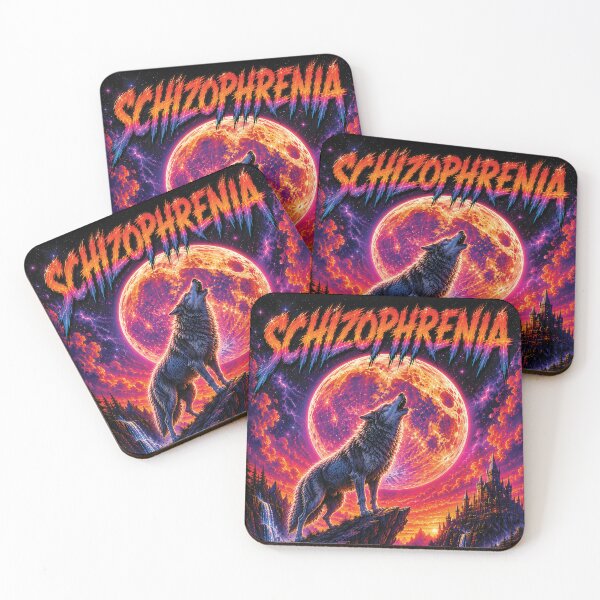 Item preview, Schizophrenia Wolf – Cosmic Cringe Fantasy Art designed and sold by Cosmic-Cringe.