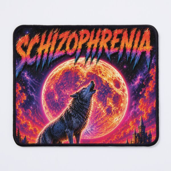 Item preview, Schizophrenia Wolf – Cosmic Cringe Fantasy Art designed and sold by Cosmic-Cringe.