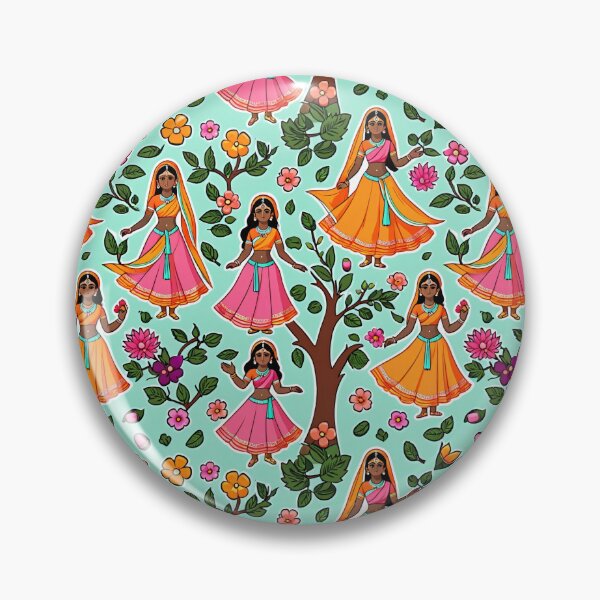Item preview, Vrindavan Gopis Raas Leela Pattern Art designed and sold by krazzyremo.