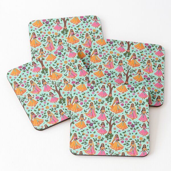 Item preview, Vrindavan Gopis Raas Leela Pattern Art designed and sold by krazzyremo.