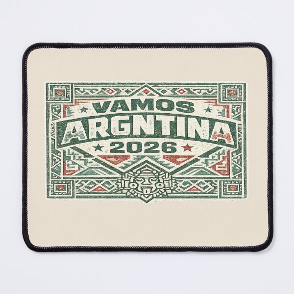 Item preview, Vamos Argentina 2026 Aztec Retro Football Fan Vintage T-Shirt designed and sold by ArthUpscale.