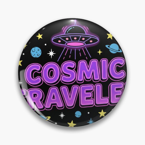 Item preview, Cosmic Traveler Cute Retro UFO Graphic designed and sold by TeNovaStudio.