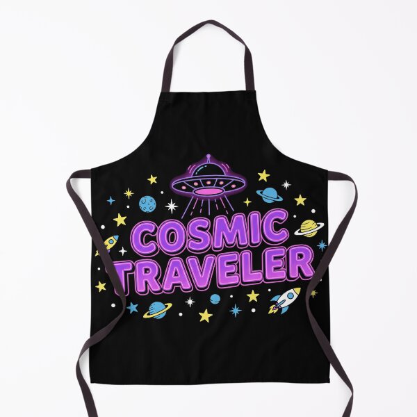 Item preview, Cosmic Traveler Cute Retro UFO Graphic designed and sold by TeNovaStudio.