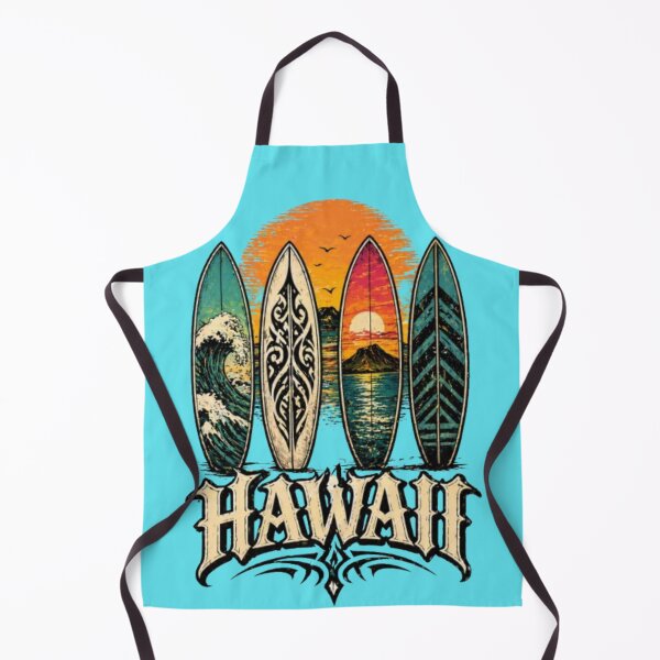 Item preview, Hawaii Surfboards Vintage Sunset Travel Graphic T-Shirt Design designed and sold by Wandering Threads.