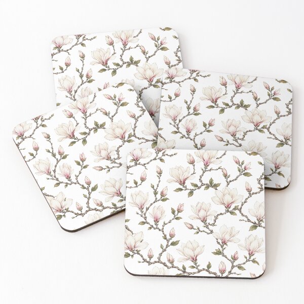 Item preview, Korean Magnolia Pattern  | Traditional Minhwa Floral Design designed and sold by K-Tradition.