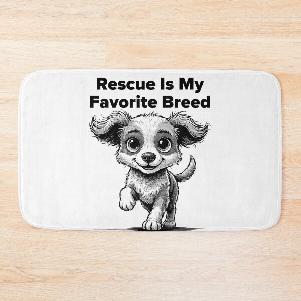 Item preview, Rescue Is My Favorite Breed Cute Puppy Dog Lover Design designed and sold by Cool-cat-art.