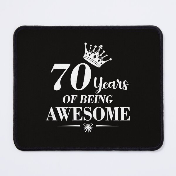 Item preview, 70th Birthday Vintage 70 Years of Being Awesome Retro Gift For Her designed and sold by FernaRoje.